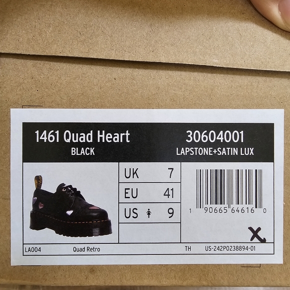 Dr. Martens1461 Quad Heart Platform Derby, size US 9 - Picture 10 of 11